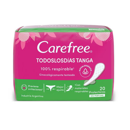 Imagen de Protectores Diarios Carefree Todos Los Dias Tanga S/P 20 u
