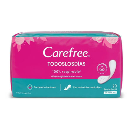 Imagen de Protectores Diarios Carefree Todos los Dias sin Perfume 20 u