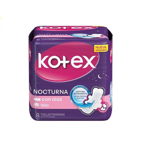 Imagen de Toalla Kotex Nocturna x8