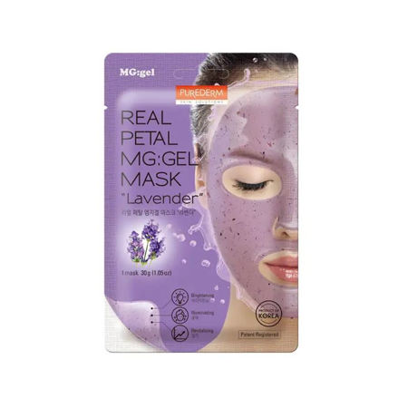 Imagen de Mascarilla Purederm MG:GEL Real Petal Lavanda 1 unidad