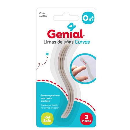 Imagen de Limas de Uñas Curvas para Bebe Genial 3 unidades