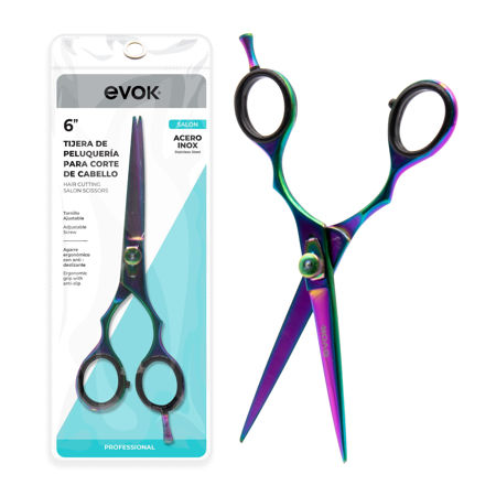 Imagen de Tijera Profesional Evok 6 Tornasolada
