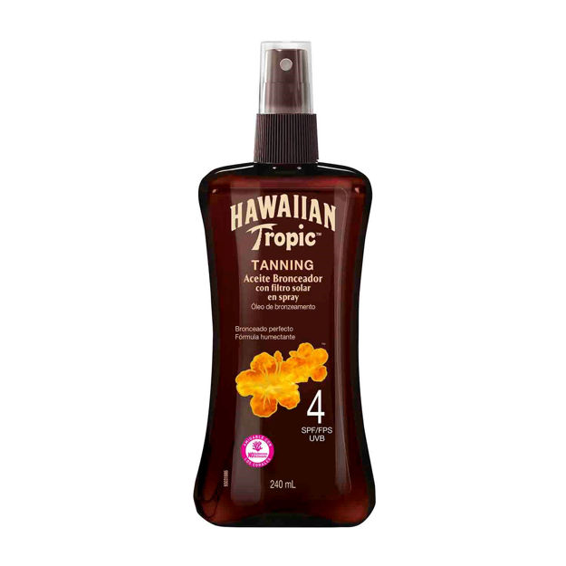Imagen de Aceite Bronceador Hawaiian Tropic Fps 4 240 ml