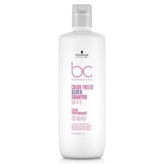 Imagen de Shampoo Schwarkopf BC pH 4.5 Color Freeze Silver 1000 ml