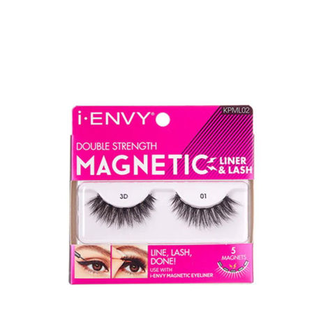 Imagen de Pestañas Magnéticas Kiss I-Envy N°01 3D