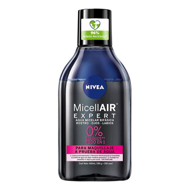 Imagen de Agua Micelar Bifasica Nivea Micelar Expert 400 ml