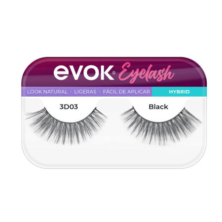 Imagen de Pestañas Postizas Evok 3D03 Black