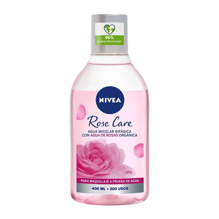 Imagen de Agua Micelar Bifasica Nivea Rose Care 400 ml
