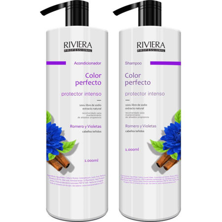 Imagen de Pack Riviera Shampoo + Acondicionador 1 lt Romero y Violeta