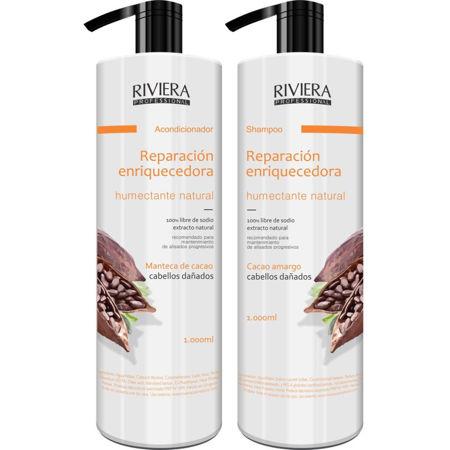 Imagen de Pack Riviera Shampoo + Acondicionador 1 lt Chocolate