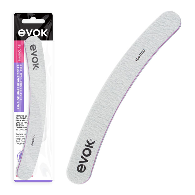 Imagen de Lima de Uñas Zebra Evok Curva 100/100