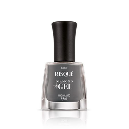 Imagen de Esmalte Risque Diamond Gel Cinza Granito