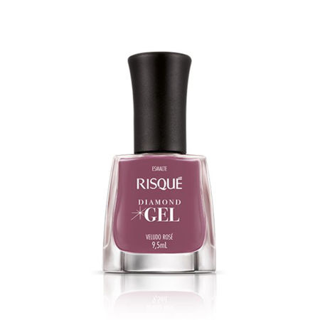 Imagen de Esmalte Risque Diamond Gel Veludo Rose