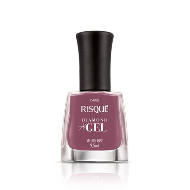 Imagen de Esmalte Risque Diamond Gel Veludo Rose