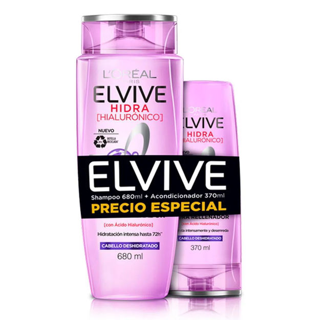 Imagen de Pack Elvive Shampoo 680ml + Acondicionador Hidra Hialuronico