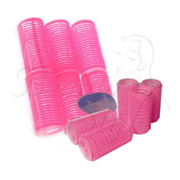 Imagen de Ruleros Velcro Beauty Style 6 unidades 28 mm