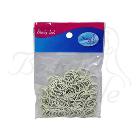 Imagen de Gomitas Blancas para Cabello Beauty Style 250 unidades