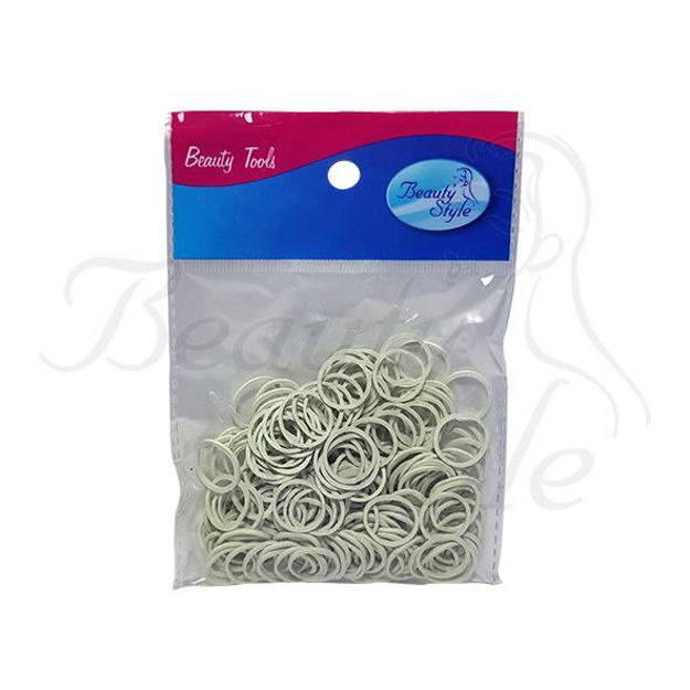 Imagen de Gomitas Blancas para Cabello Beauty Style 250 unidades