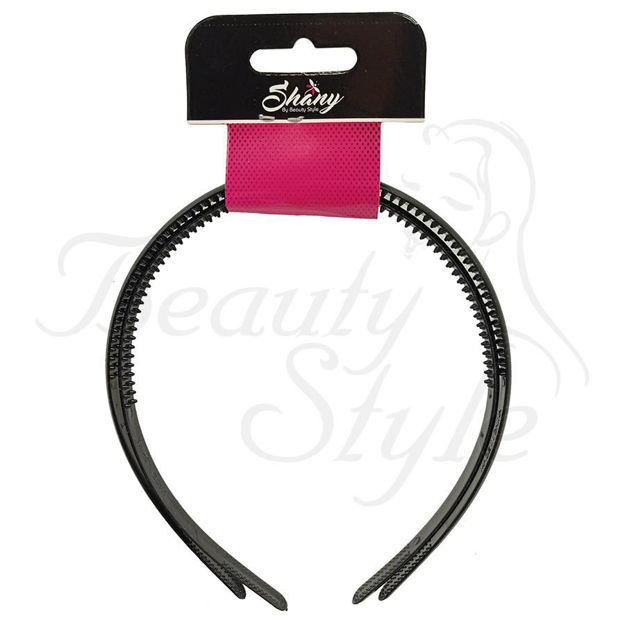 Imagen de Tiara Negra Beauty Style 2 unidades