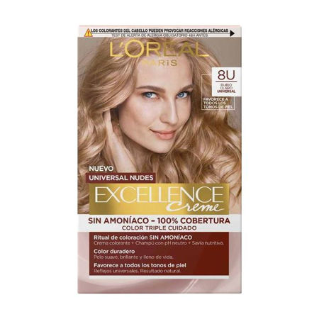 Imagen de Tinta Loreal Excellence Universal Nudes Sin Amoniaco Nº8U