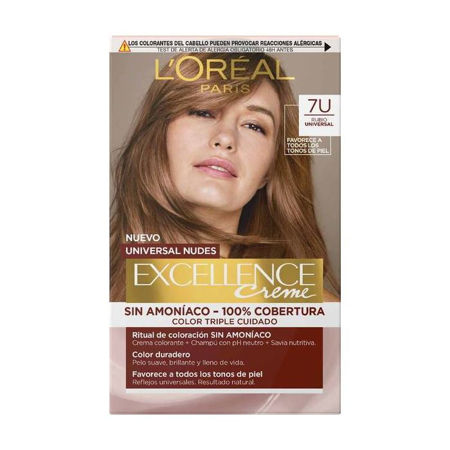 Imagen de Tinta Loreal Excellence Universal Nudes Sin Amoniaco Nº7U