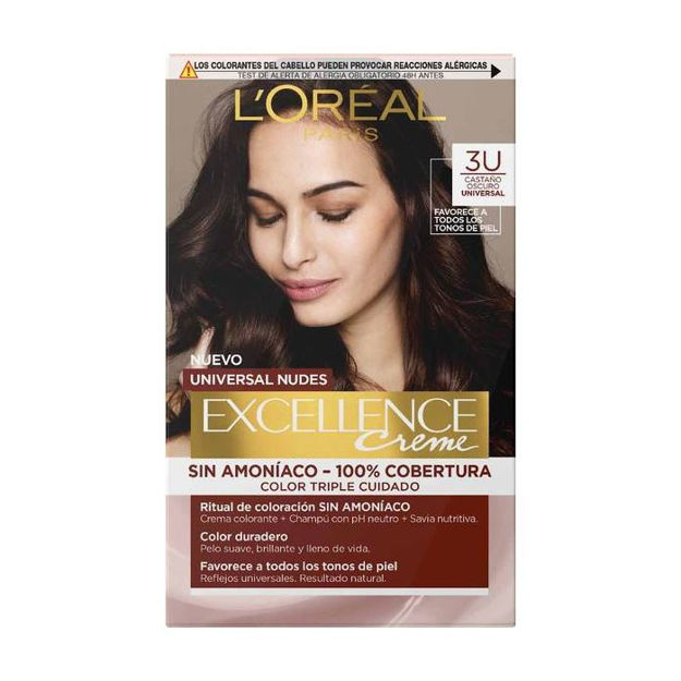 Imagen de Tinta Loreal Excellence Universal Nudes Sin Amoniaco Nº3U