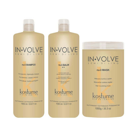 Imagen de Pack Kostume Involve Shampoo + Mascara + Acondicionador 1lt