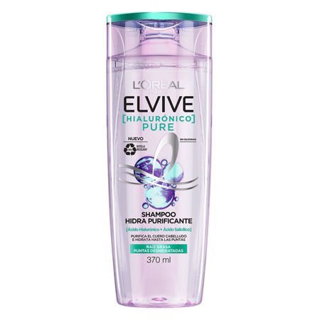 Imagen de Shampoo Elvive Hialuronico Pure 370 ml