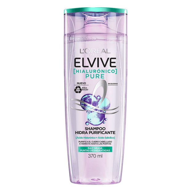 Imagen de Shampoo Elvive Hialuronico Pure 370 ml