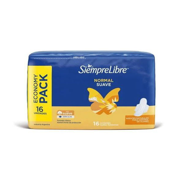 Imagen de Toallas Femeninas Siempre Libre Normal Suave 16 u