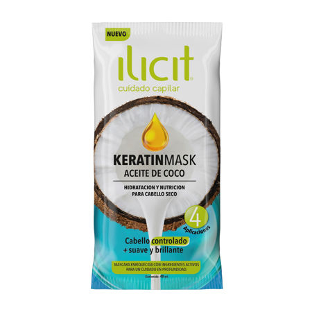 Imagen de Mascara Ilicit Keratinmask Aceite de Coco 40 ml