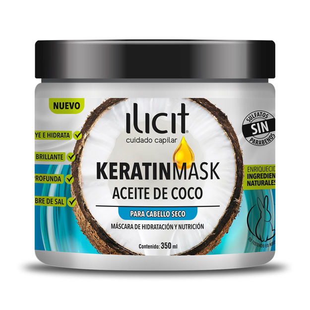 Imagen de Mascara Ilicit Keratinmask Aceite de Coco 350 ml
