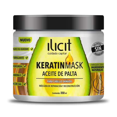 Imagen de Mascara Ilicit Keratinmask Aceite de Palta 350 ml