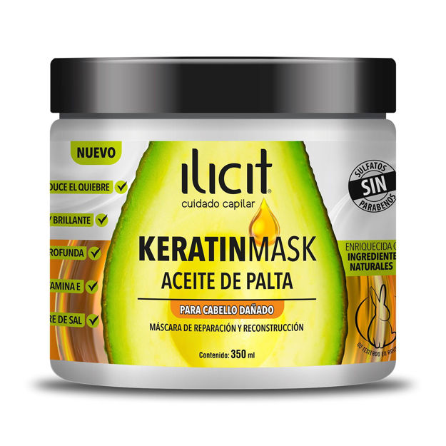 Imagen de Mascara Ilicit Keratinmask Aceite de Palta 350 ml