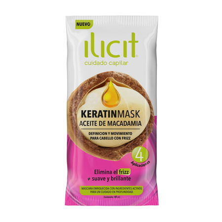 Imagen de Mascara Ilicit Keratinmask Aceite de Macadamia 40 ml