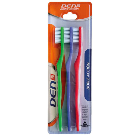 Imagen de Cepillo de Dientes Den3 Doble Accion 3 unidades