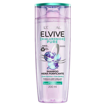 Imagen de Shampoo Elvive Hialuronico Pure 200 ml