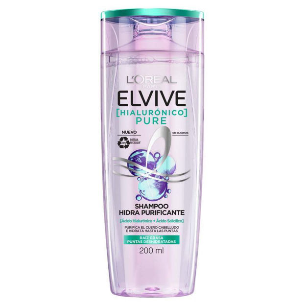 Imagen de Shampoo Elvive Hialuronico Pure 200 ml