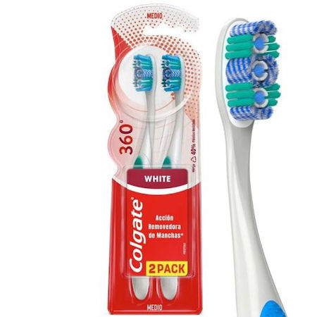 Imagen de Cepillo Dental 360 Luminous White Pack 2 unidades