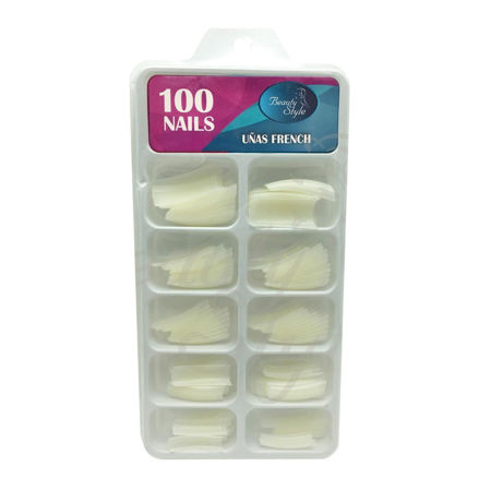 Imagen de Uñas French Naturales Beauty Style 100 u