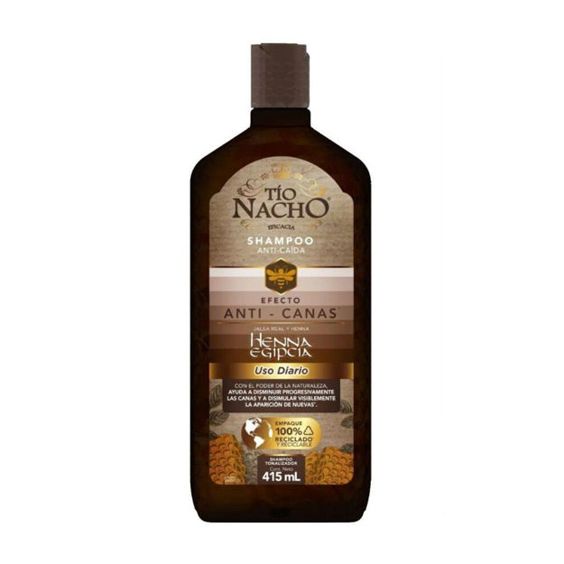 Imagen de Shampoo Tio Nacho 415 ml Anti Canas Henna Egipcia