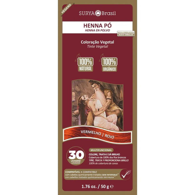 Imagen de Henna en Polvo Surya Rojo 50 g