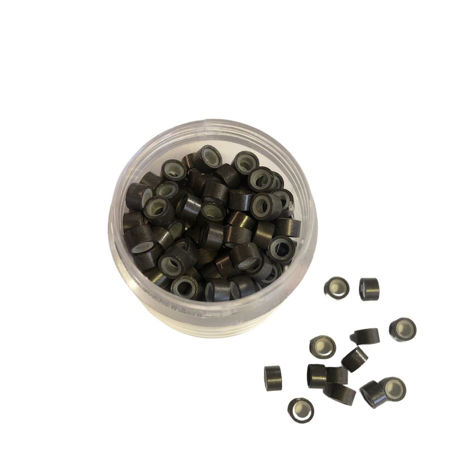 Imagen de Microring con Silicona Marron Oscuro 200 unidades Baiding
