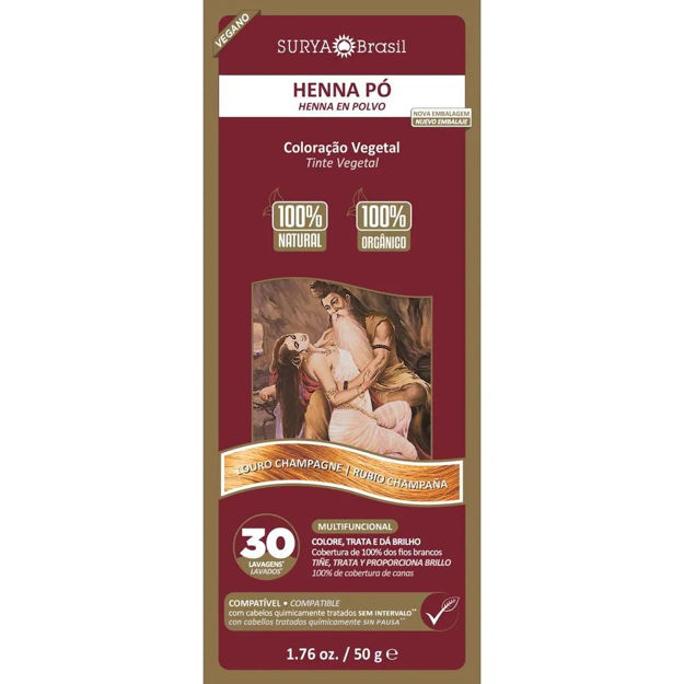 Imagen de Henna en Polvo Surya Rubio Champagne 50 g