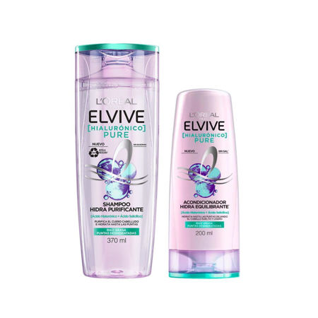 Imagen de Pack Elvive Hialuronico Pure Shampoo + Acondicionador