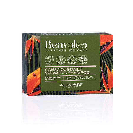 Imagen de Shampoo Sólido 3 en 1 Alfaparf Benvoleo Conscious Daily 80 g