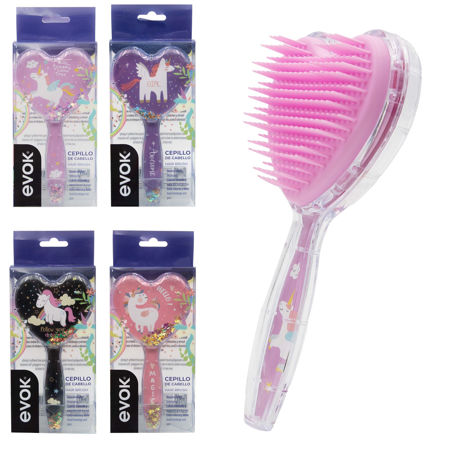 Imagen de Cepillo Desenredante Corazon Evok EV-74540