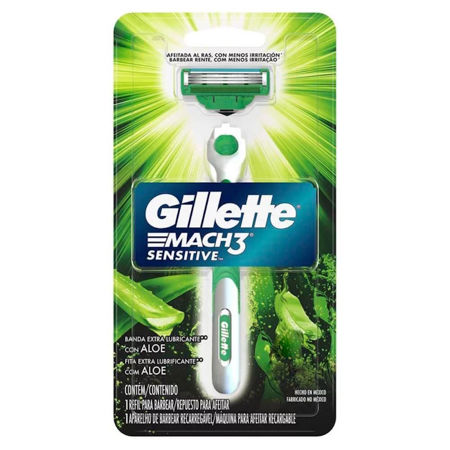 Imagen de Maquina para Afeitar Gillette Sensitive Mach3 con Repuesto
