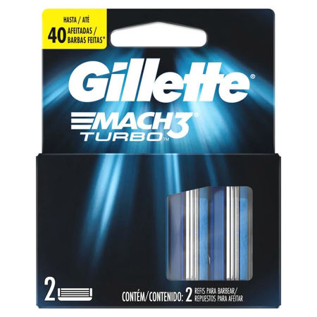 Imagen de Repuesto Gillette Mach3 Turbo 2 unidades