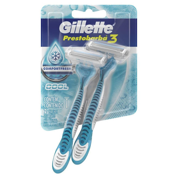 Imagen de Afeitadora Gillette Prestobarba3 Cool x 2 unidades